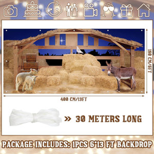 The Holiday Aisle® Christmas Nativity Garage Door Banner Cover Nativity